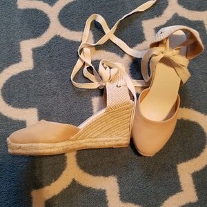 NWOB Soludos Lace-Up Tall Wedge